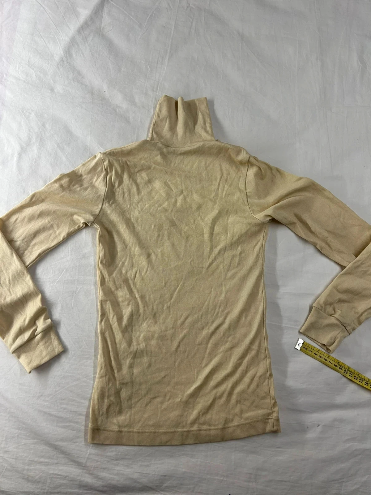 Col roulé beige crème vintage style rétro y2k